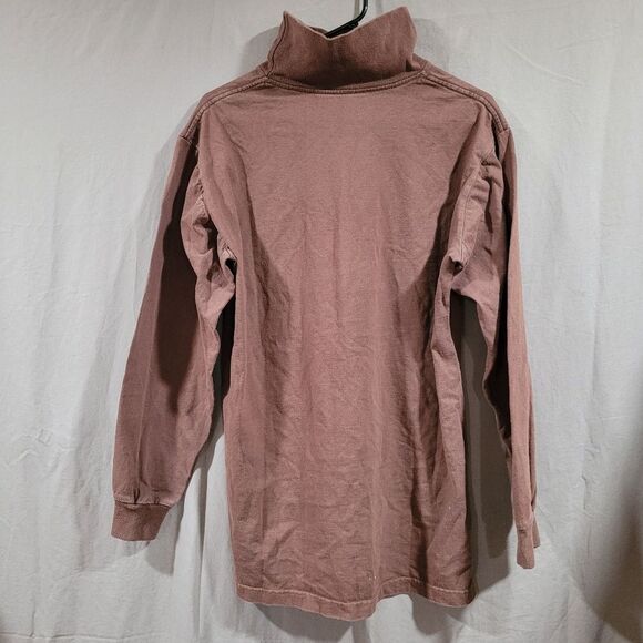 NYPK womens size Large brown high low longsleeve turtleneck - Picture 5 of 5